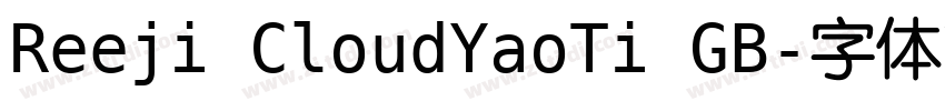 Reeji CloudYaoTi GB字体转换